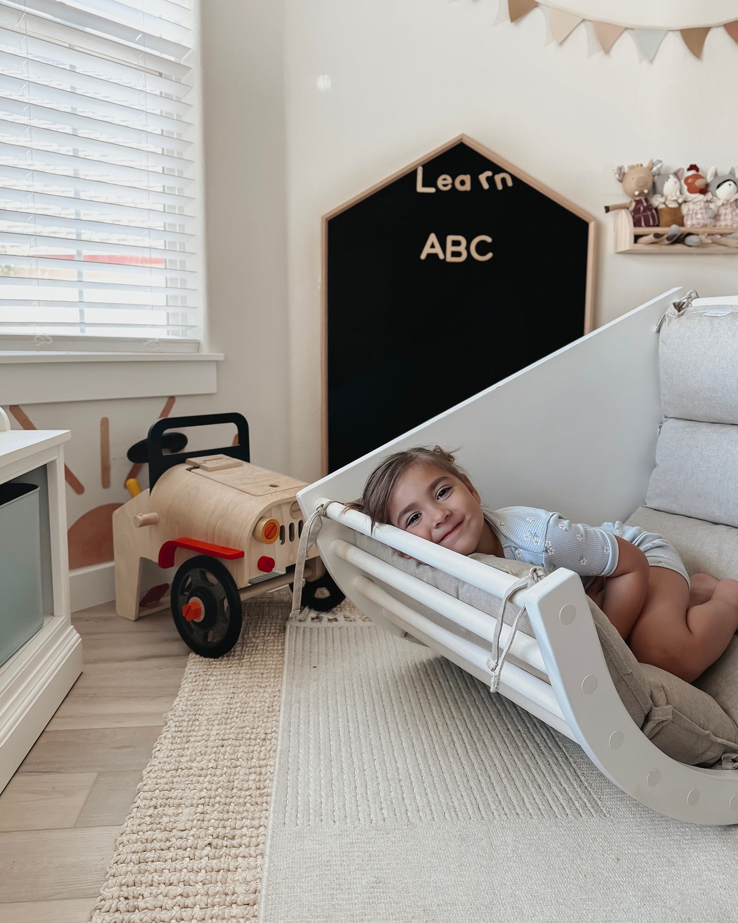 LUOTO II Kletterbogen | weiß - birke