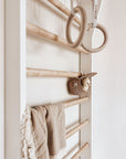 ULPU MINI gym rings | white waxed - white straps