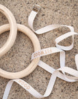 ULPU gym rings | birch - white straps