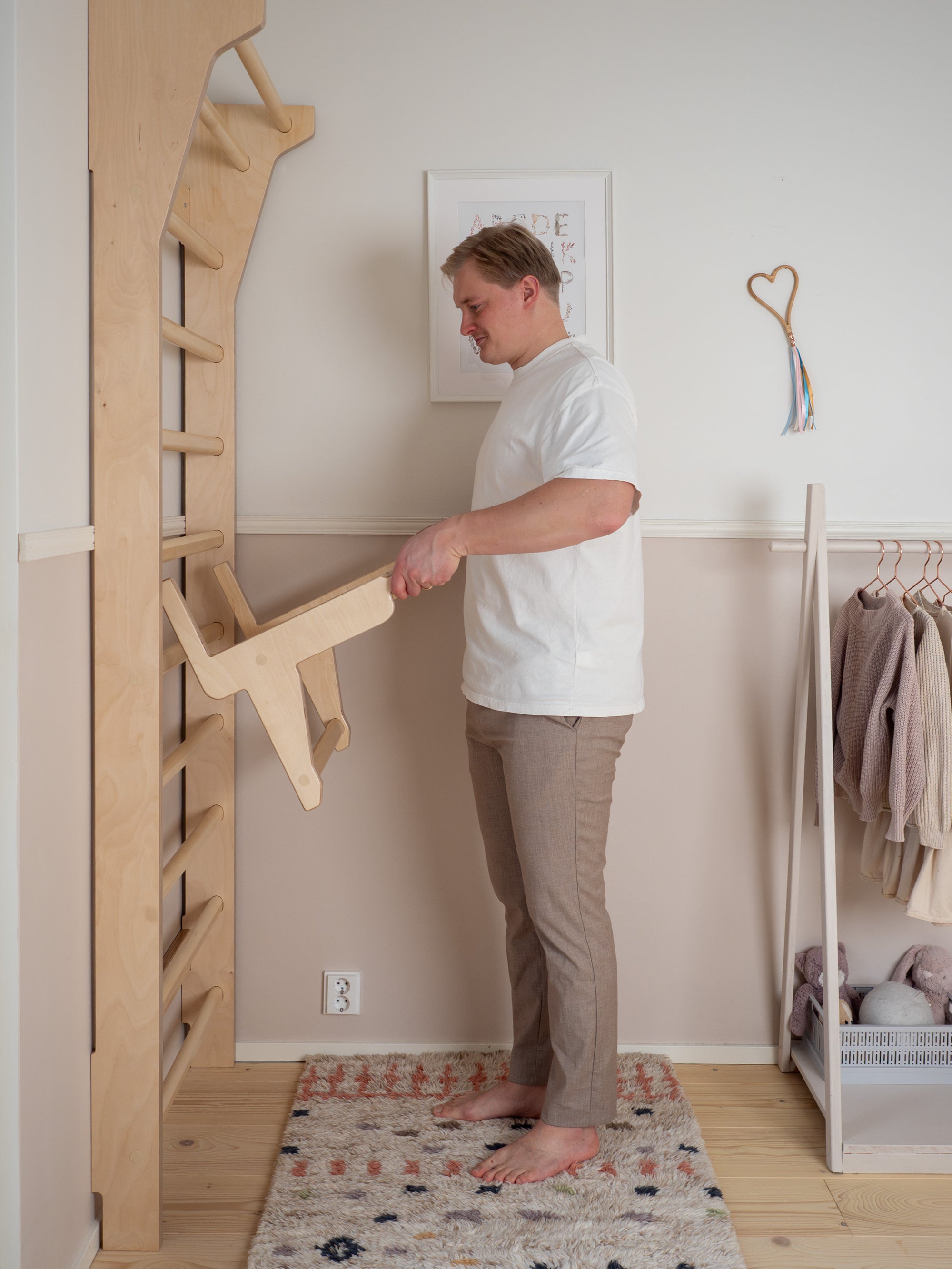 PAHKA dippiteline | valkoinen - koivu