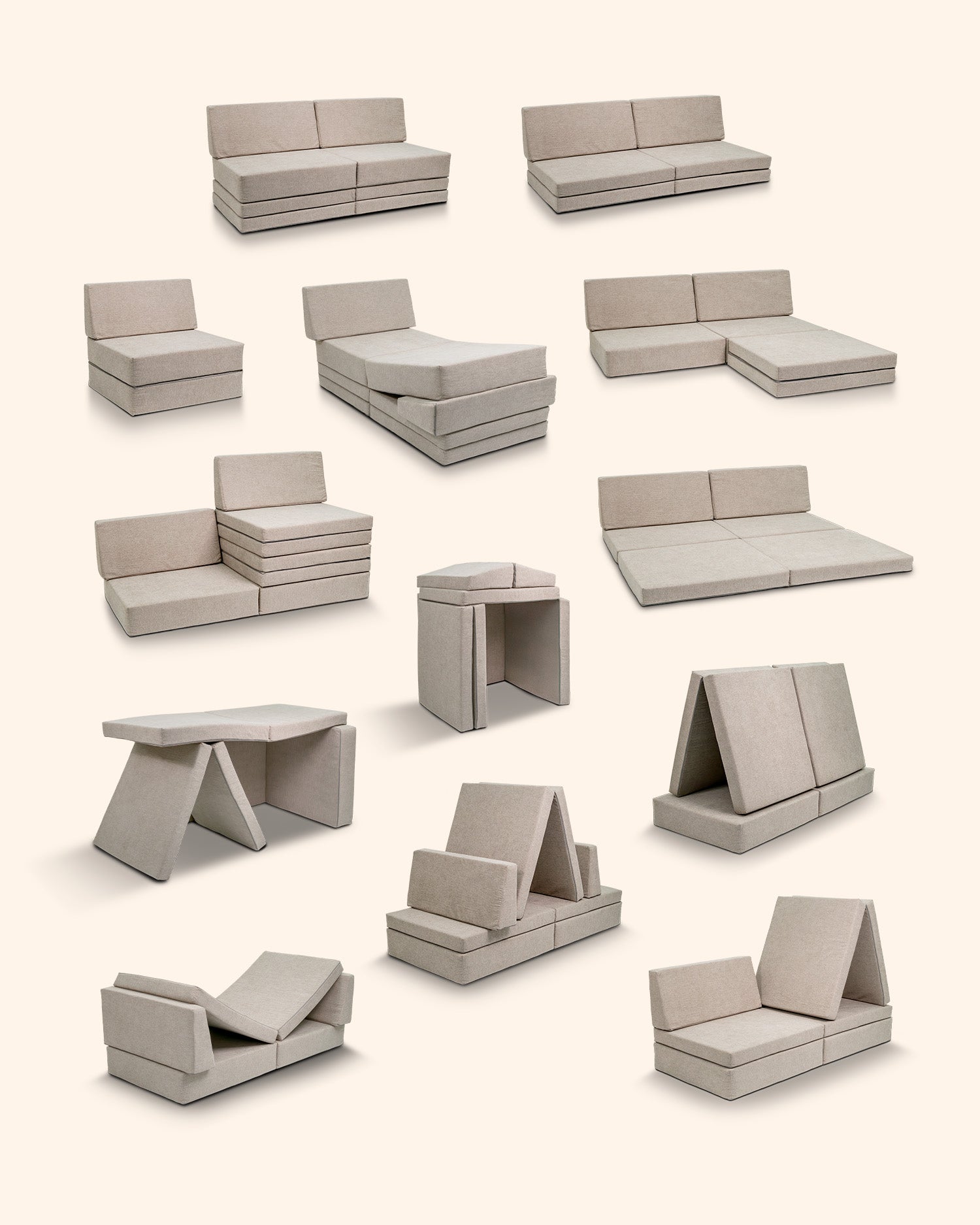 KINOS sofá de juego con estructura de sofá LAAVU