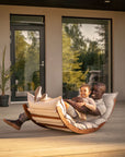 LAAKSO outdoor lounger | brown