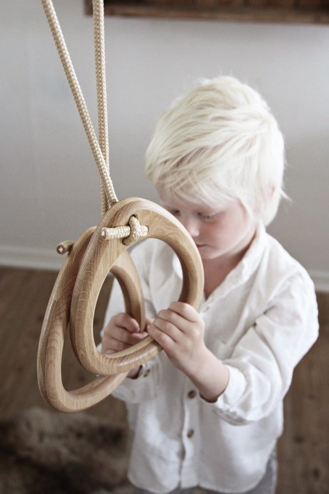 RINGS voimistelurenkaat | tammi - beige köysi