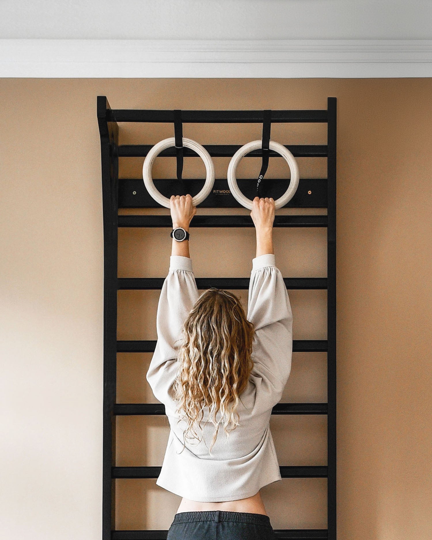 Correas para anillos de gimnasio | negro