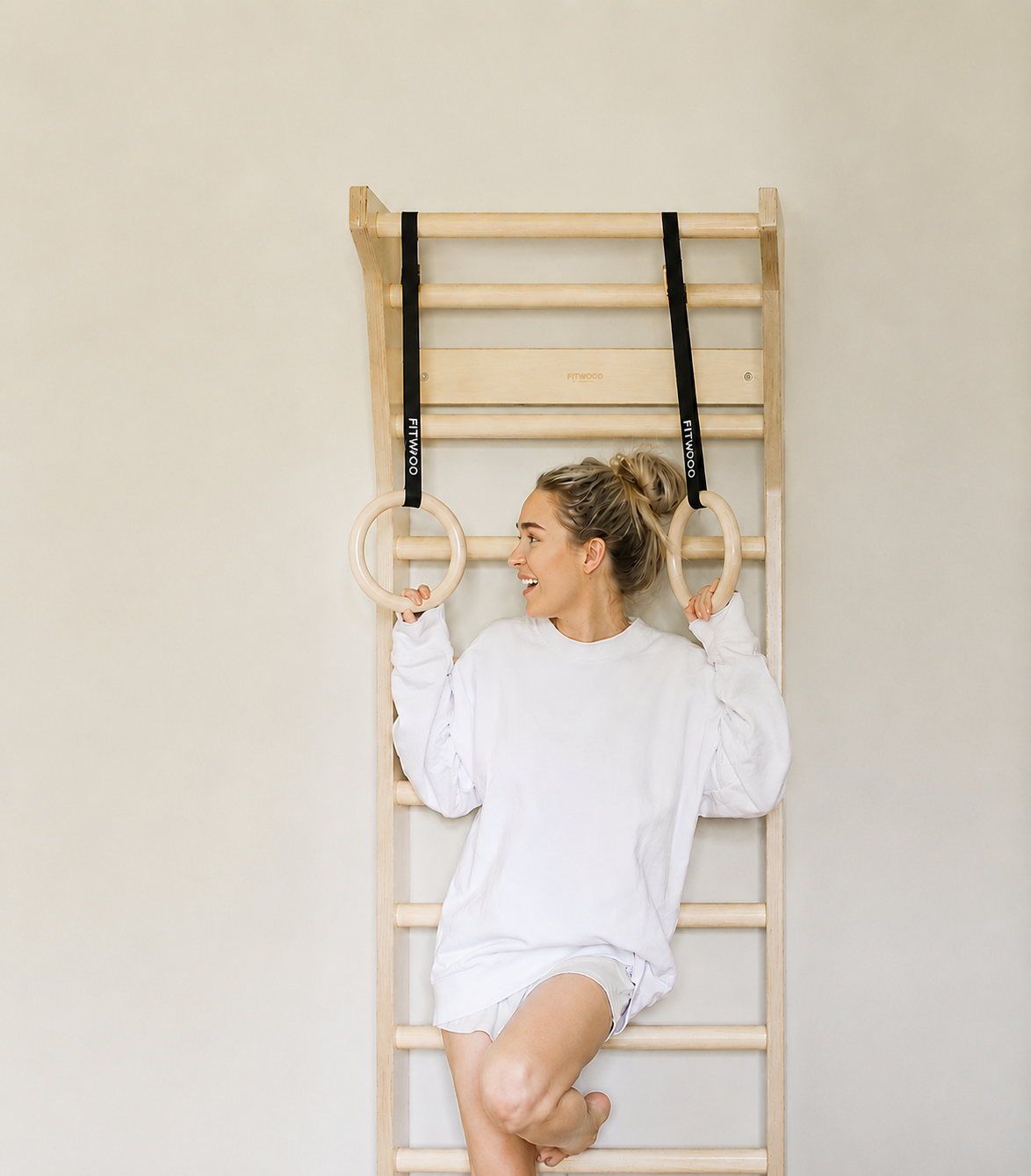 ULPU anelli da ginnastica | bianco cerato