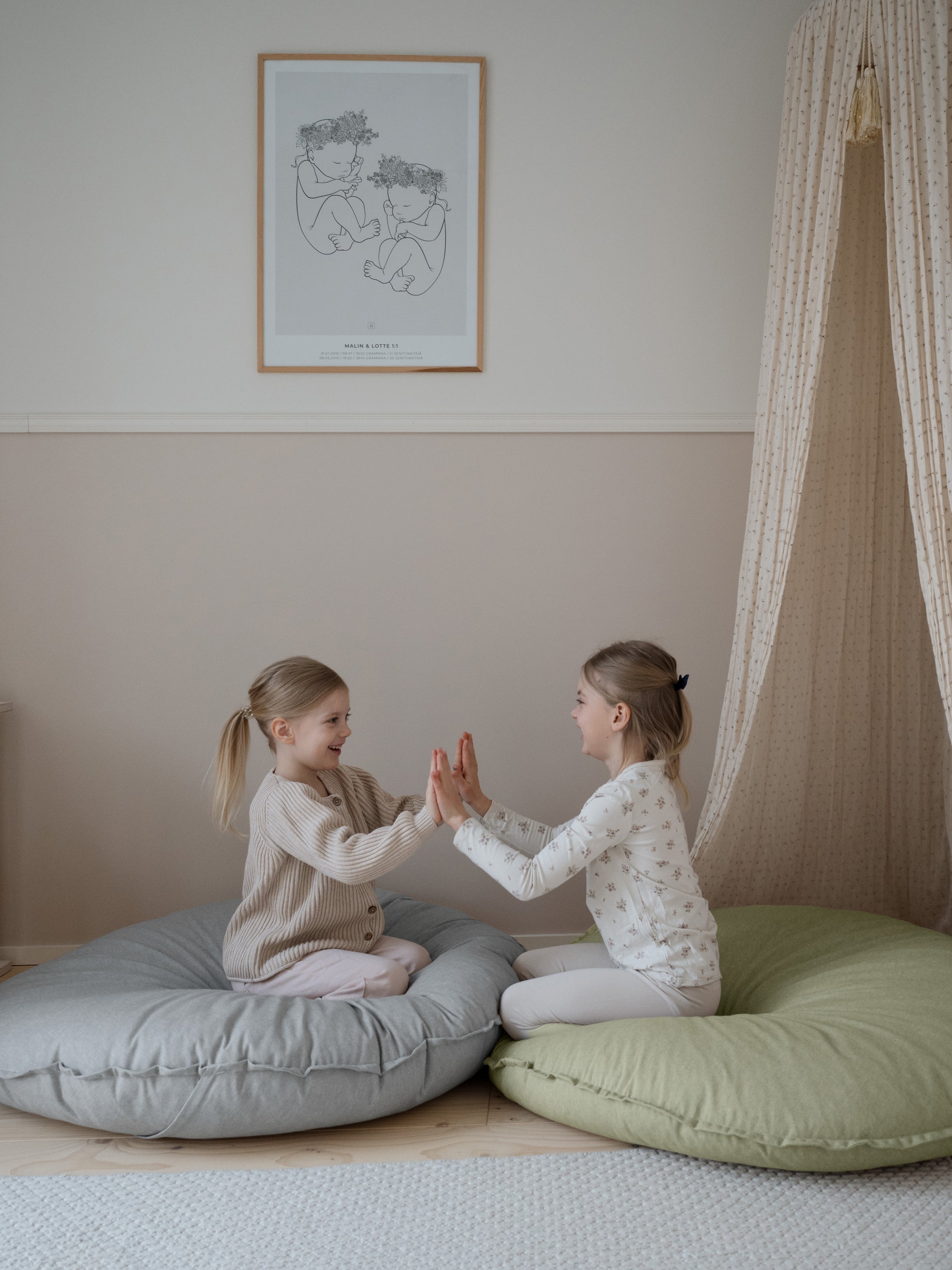 LEMPI golvkudde | ljusblå